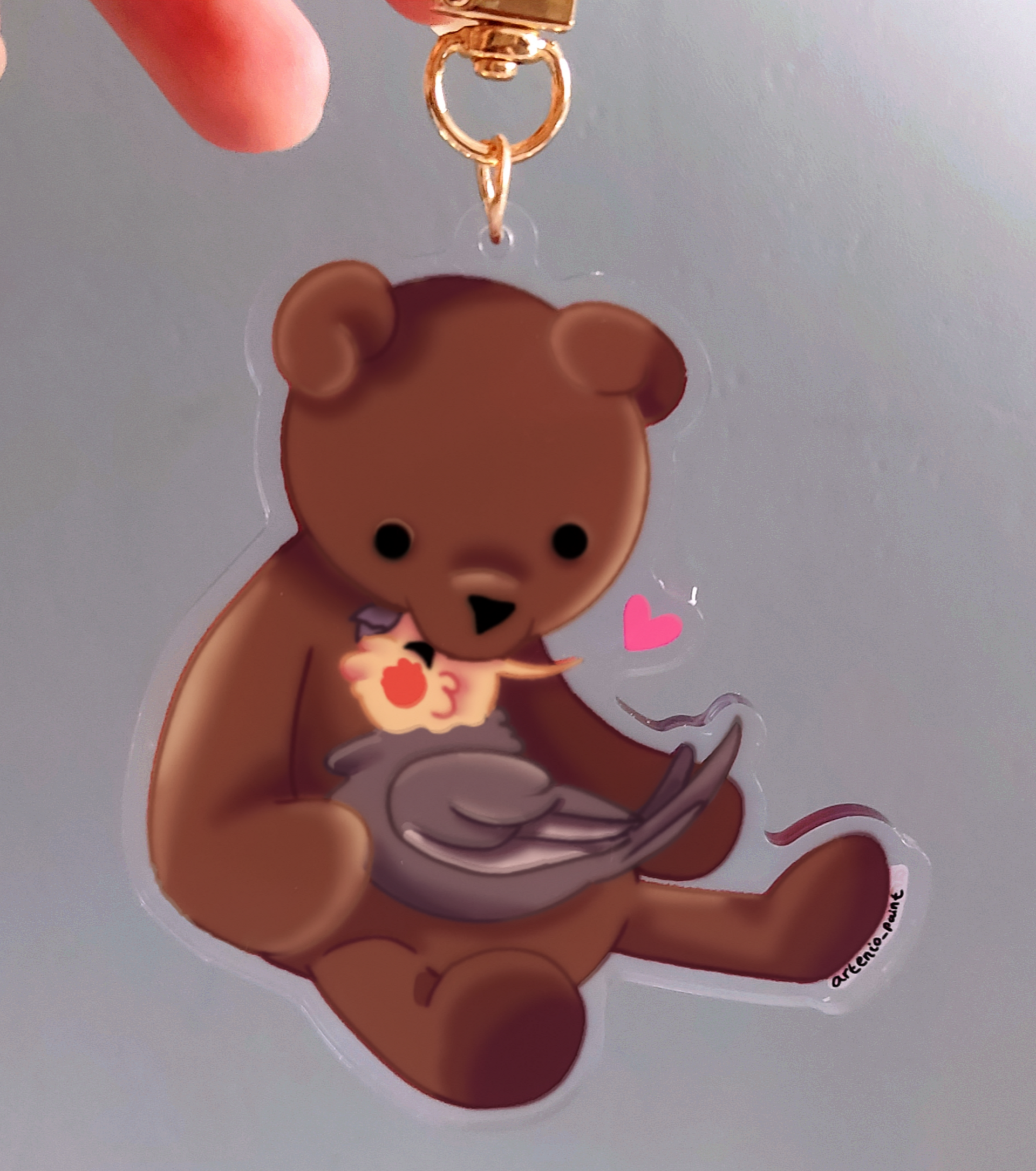Llavero de Ninfa con oso. - 3