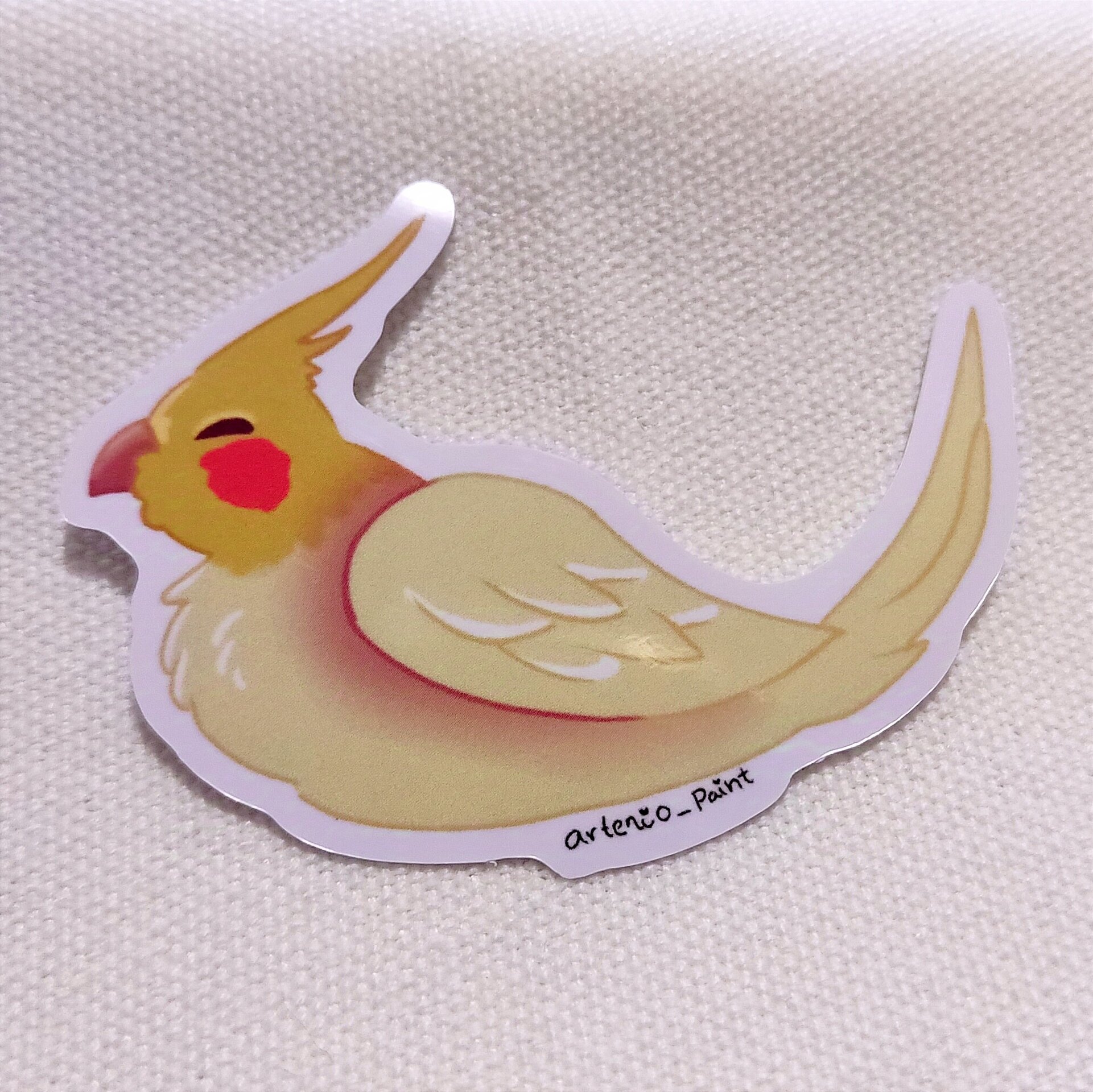 Sticker de Ninfa Amarilla. - 2