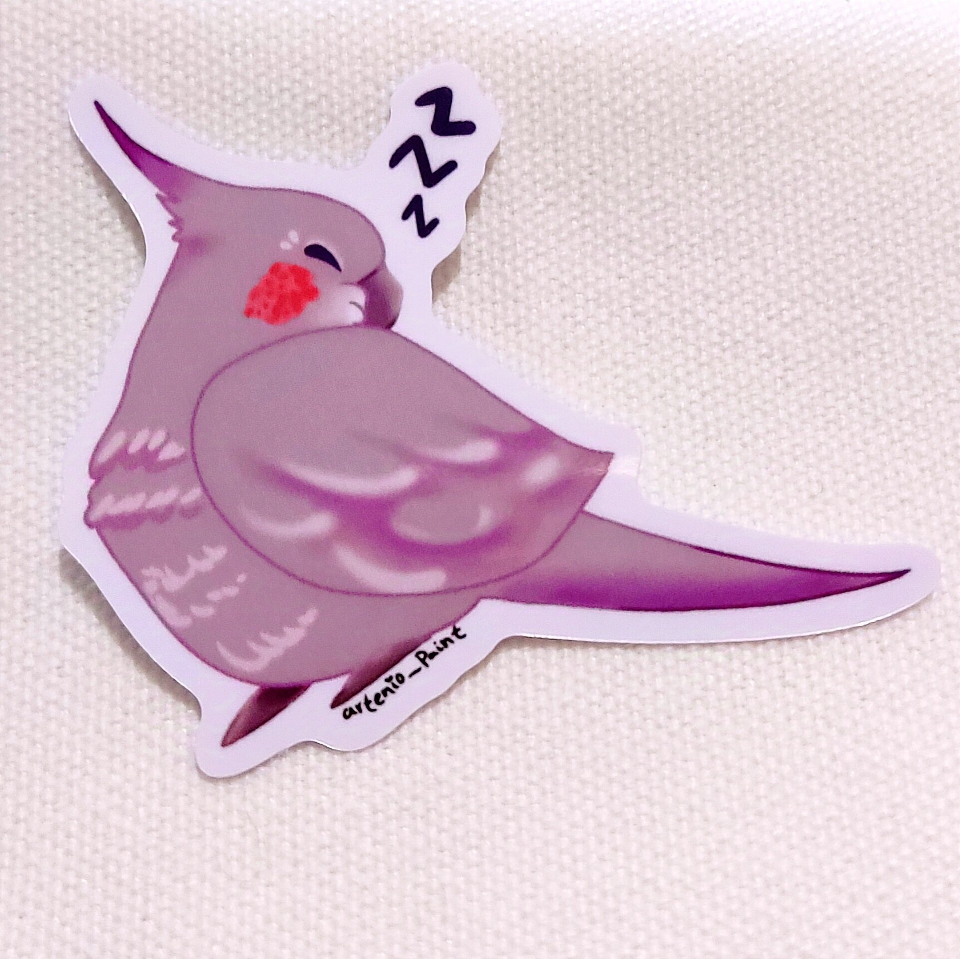 Sticker de Ninfa Gris. - 2