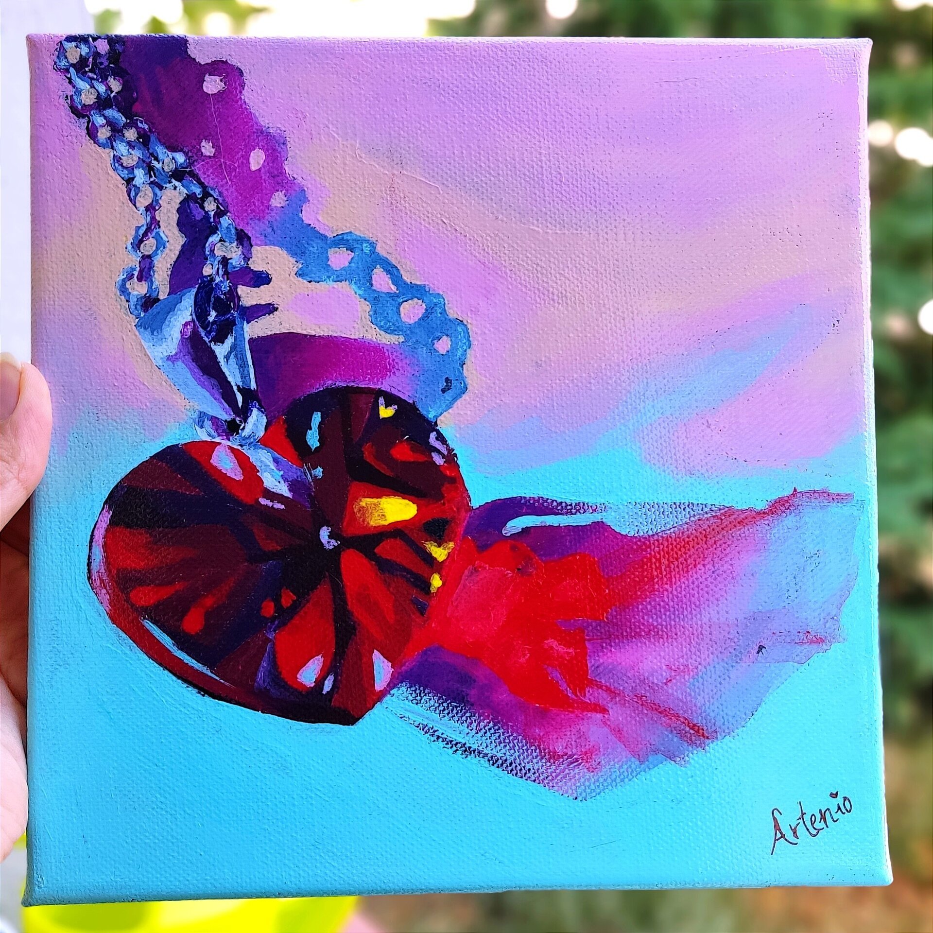Corazón de cristal - Pintura original - 2