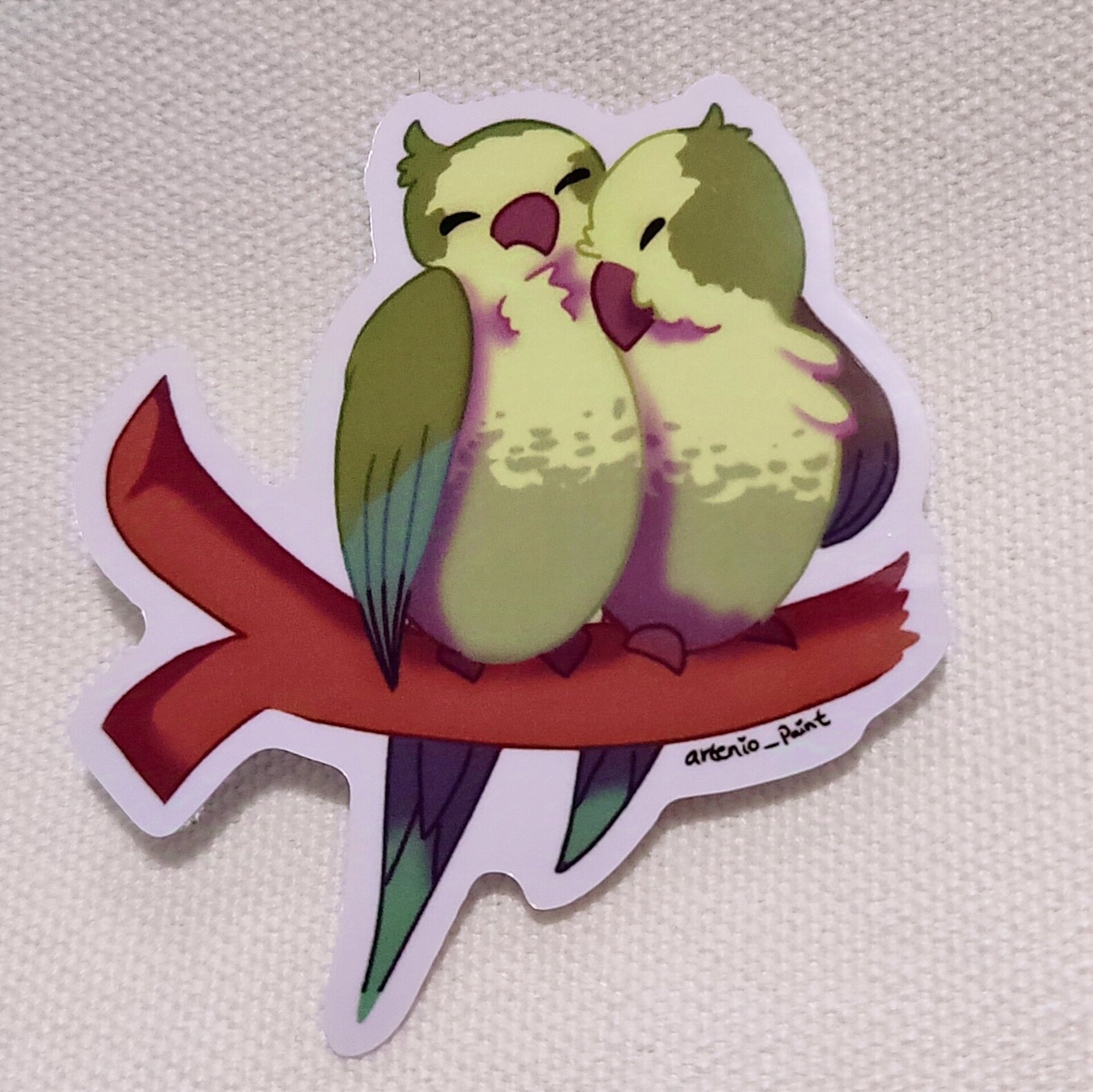 Sticker de Loros. - 2