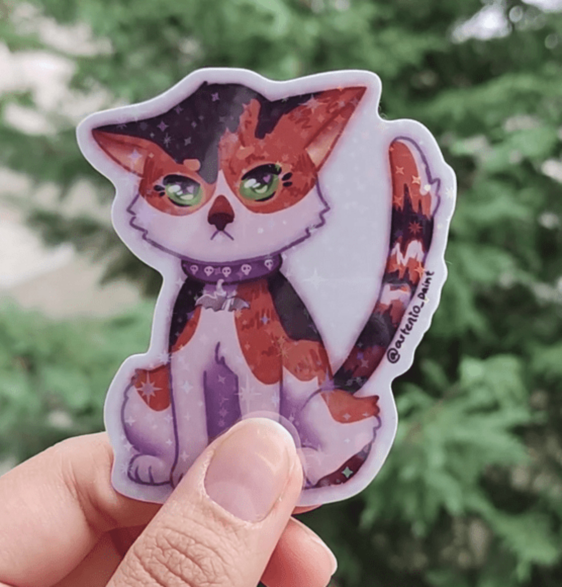 Sticker de gato Cálico. - 2