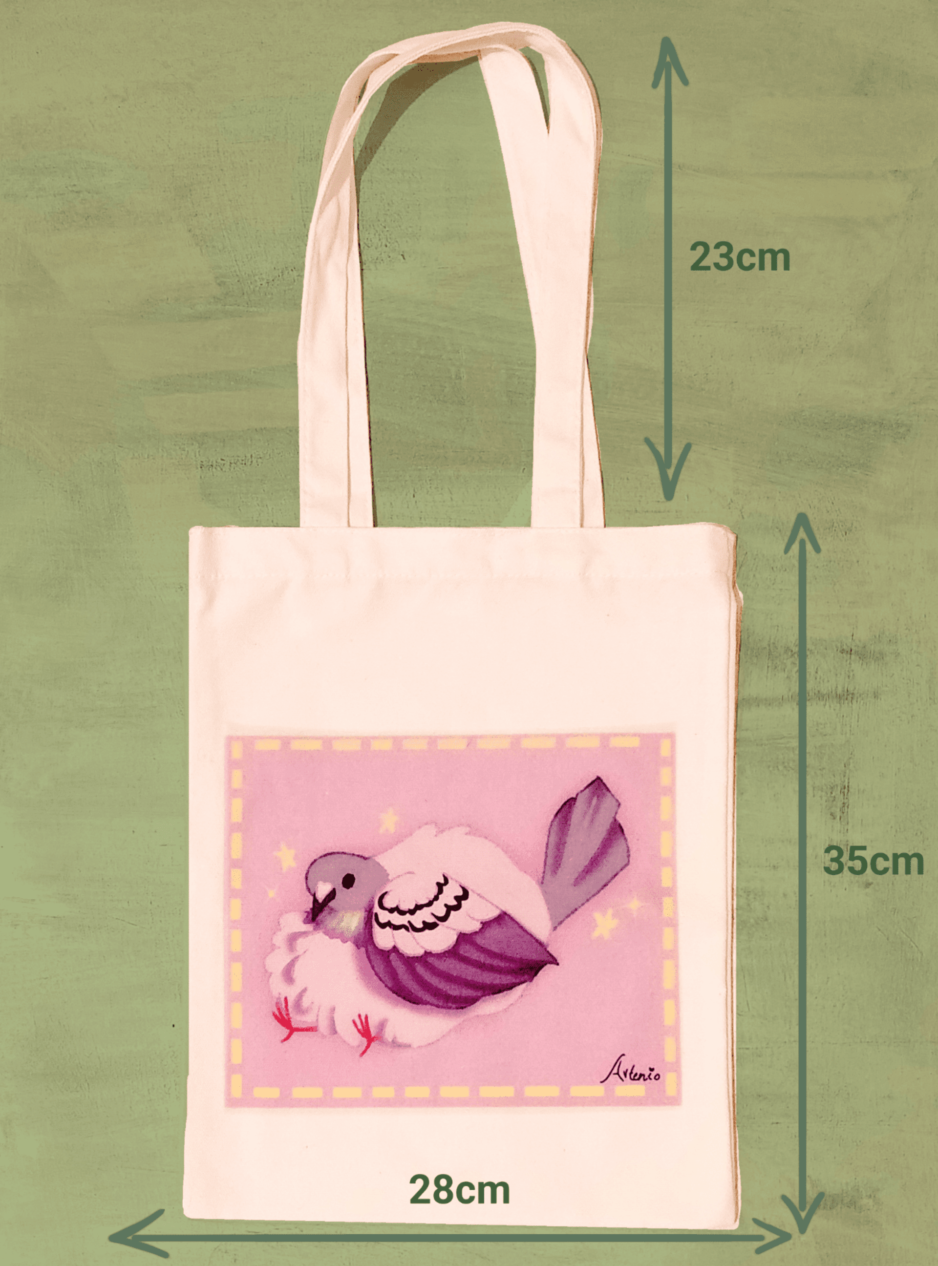 Tote bag con diseño de Paloma - 2